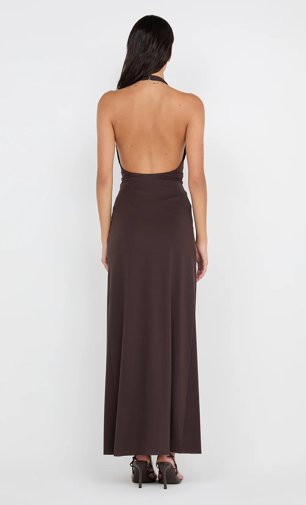 Bec + Bridge Tillie Drape Maxi - Dark Chocolate