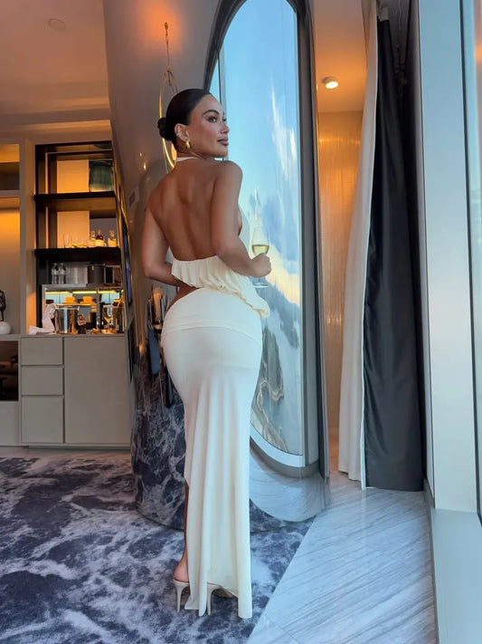 Bec + Bridge Cadence Racer Maxi Dress - Snow