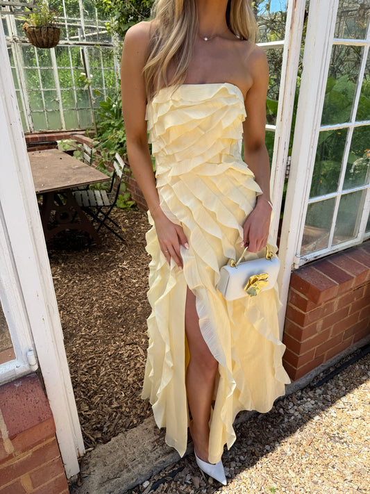 Aje Allaire Gown - Butter Yellow