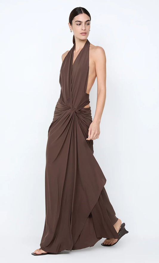 Bec + Bridge Clementine Twist Dress - Milk Chocolate