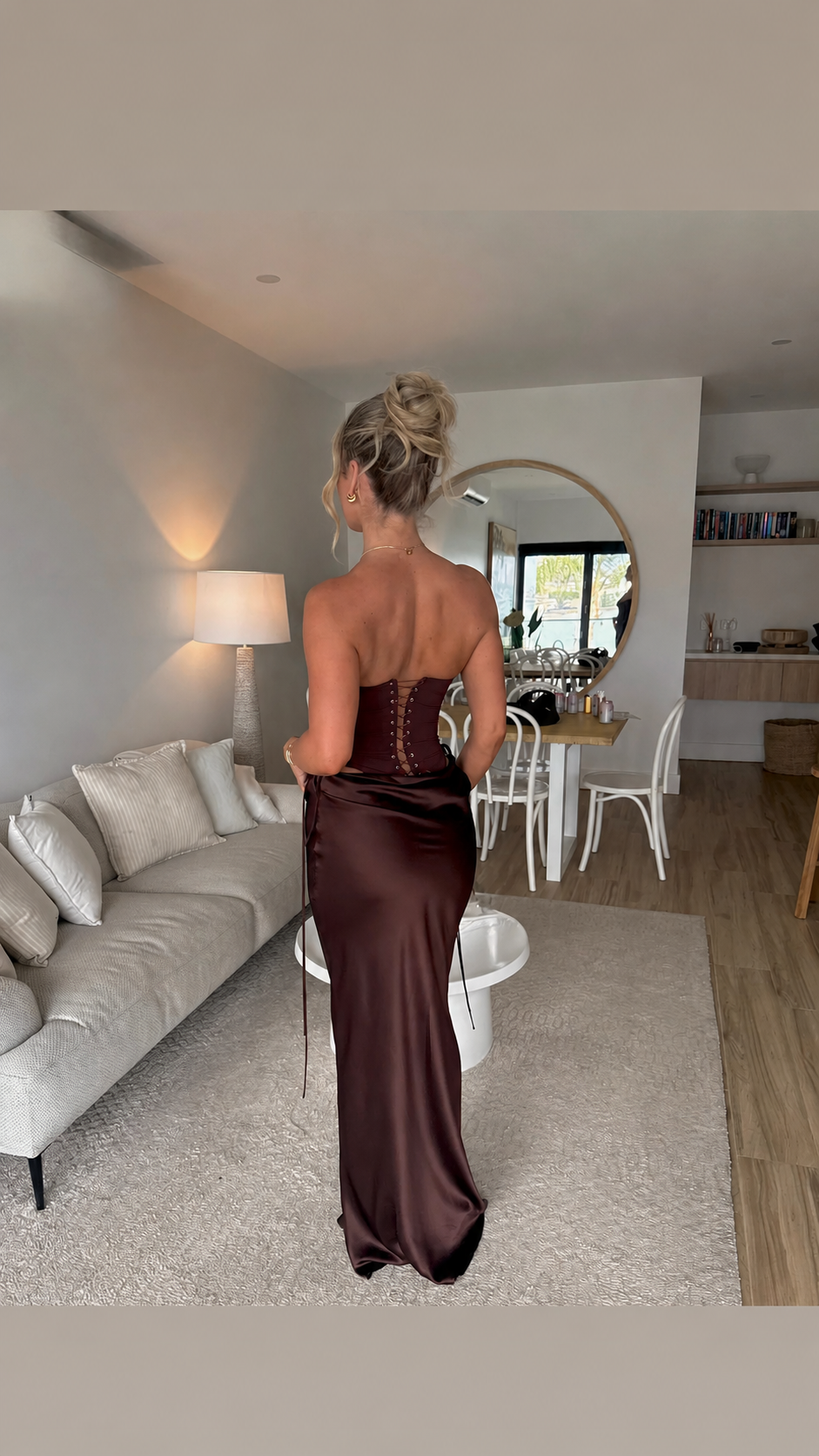 Natalie Rolt Verity Bustier & Evelyn Skirt - Espresso