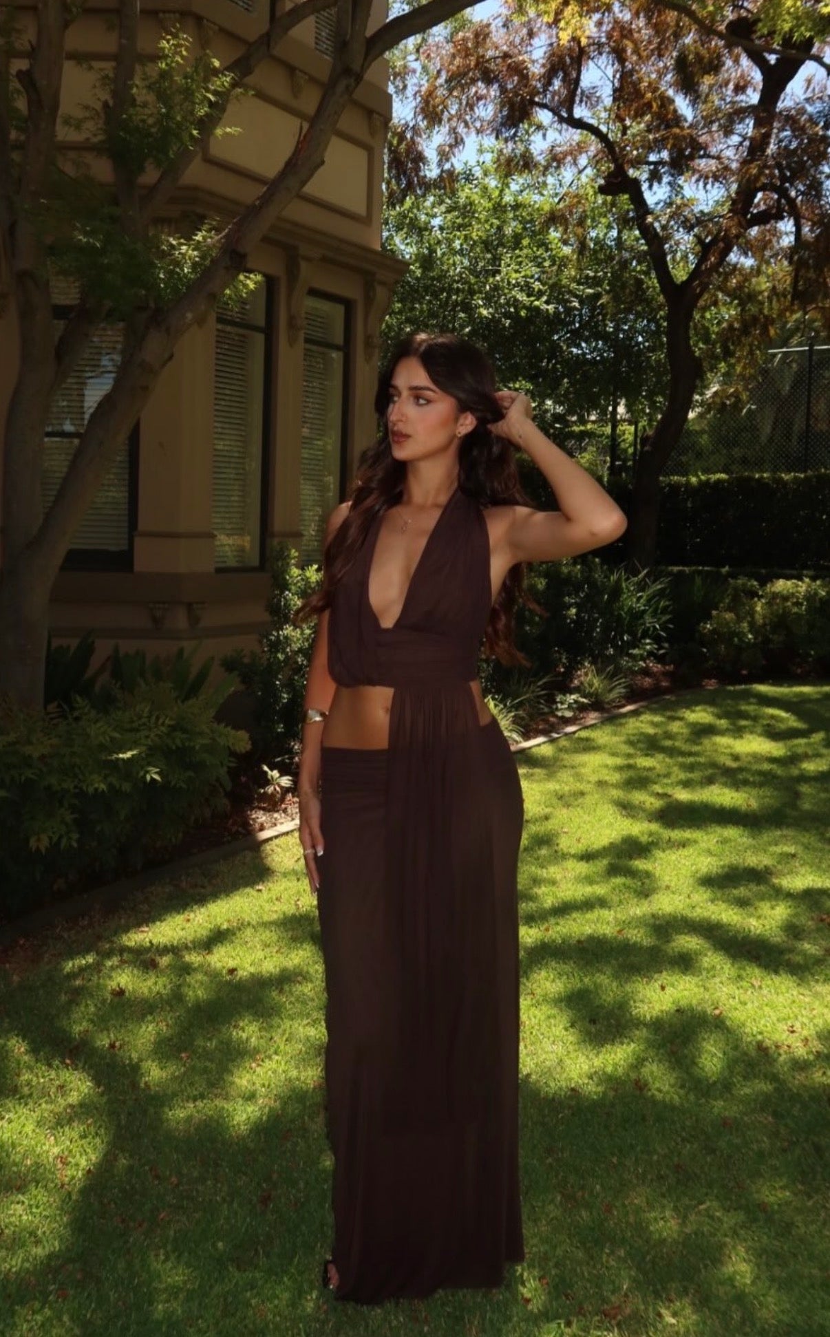 Bec + Bridge Eva Drape Set - Dark Choc