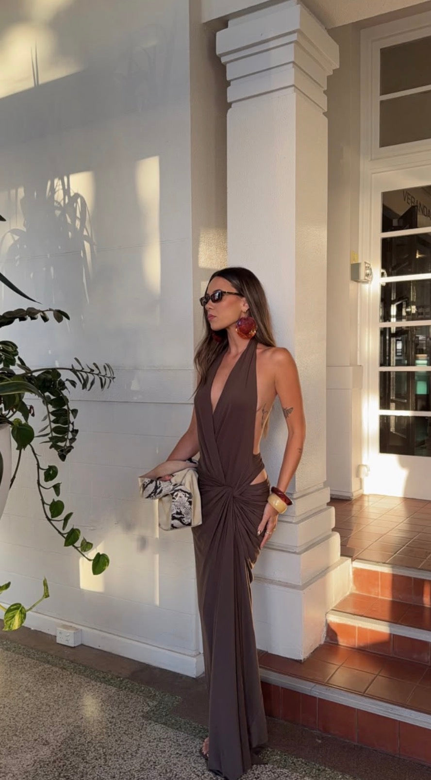 Bec + Bridge Clementine Twist Dress - Milk Chocolate