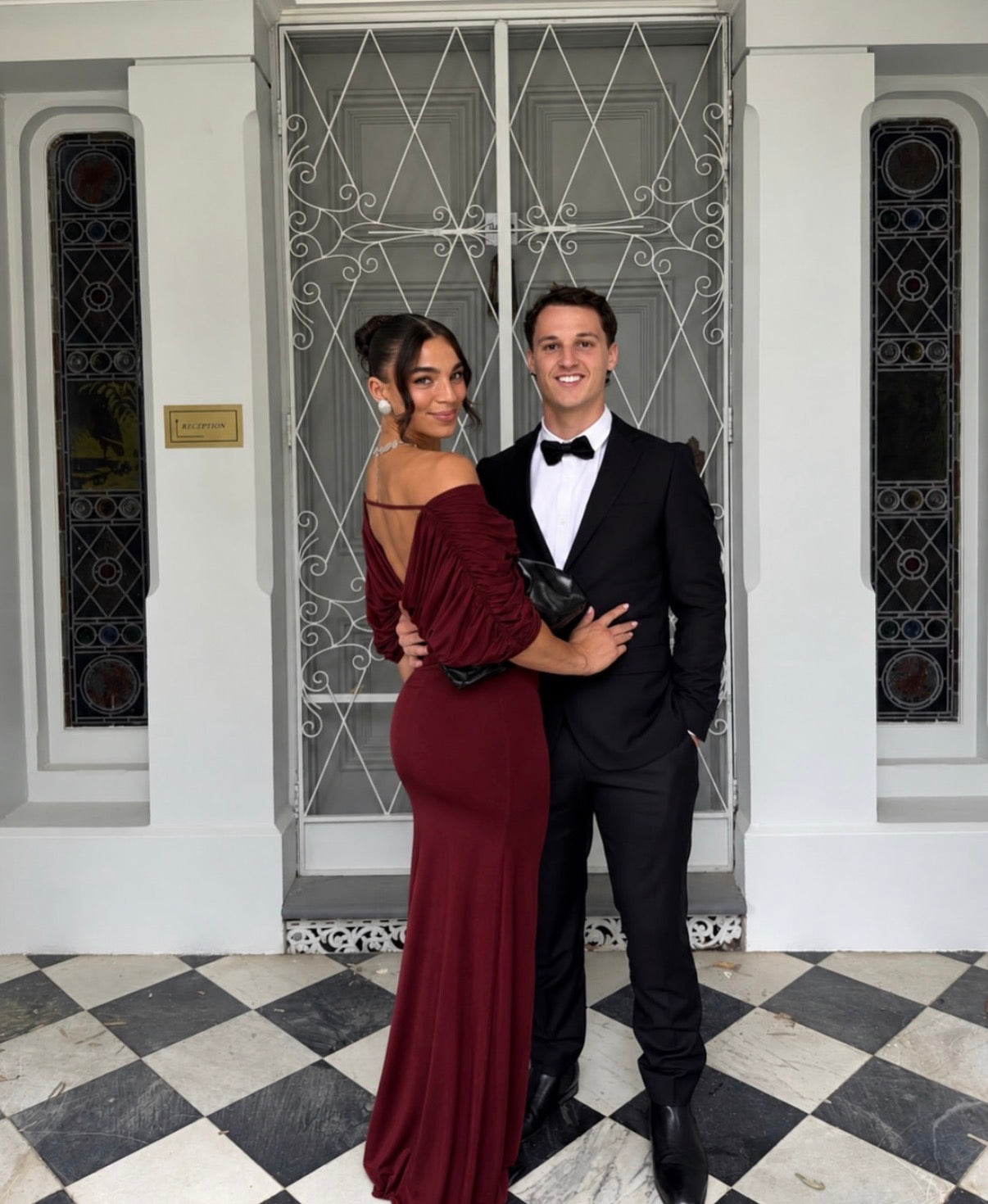 Ance Gria Neve Dress - Burgundy