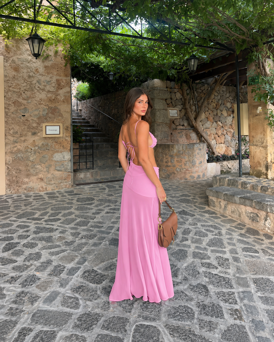 Natalie Rolt Dahlia Dress - Candy Pink
