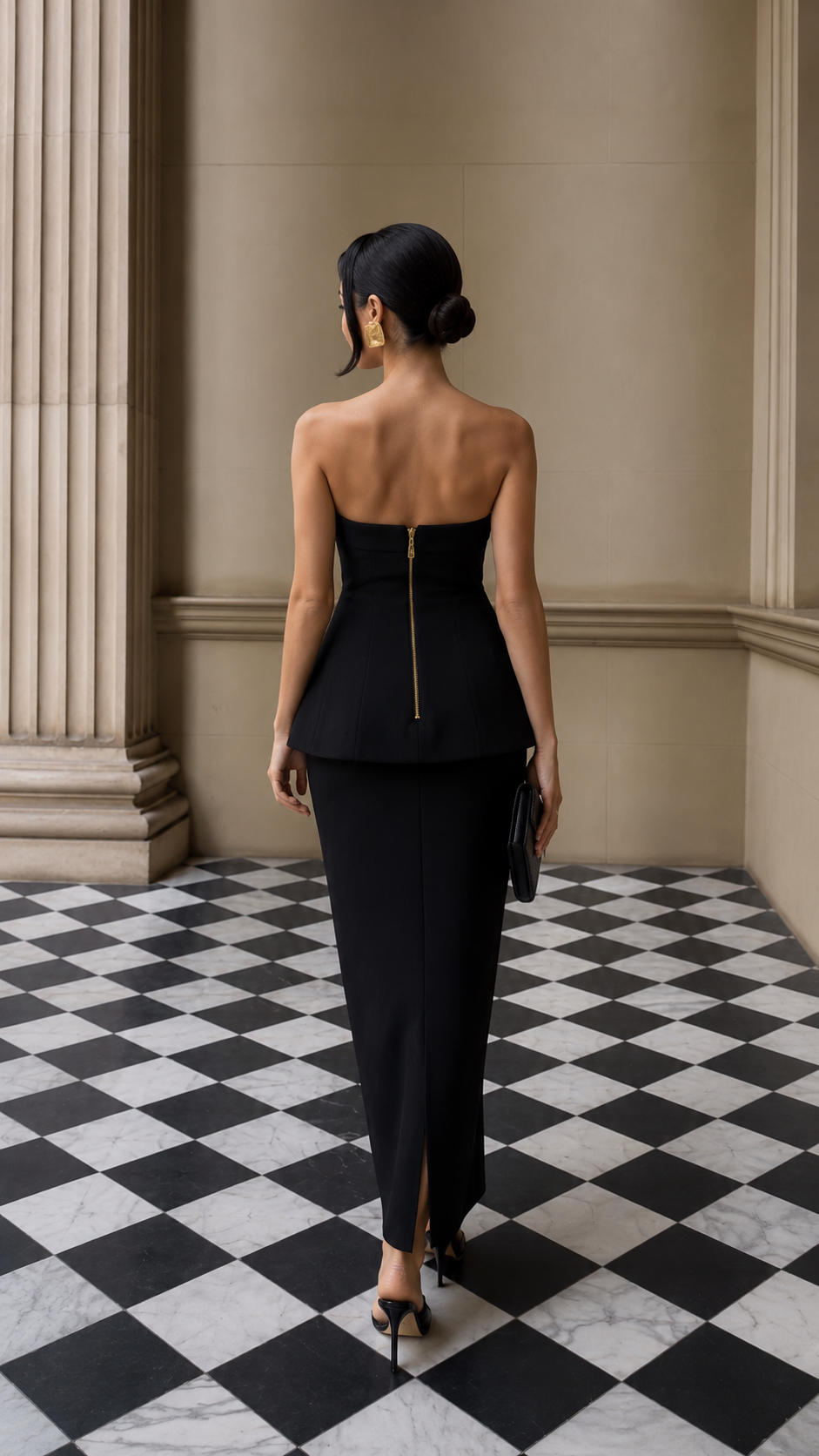 Sheike Estella Gown - Black