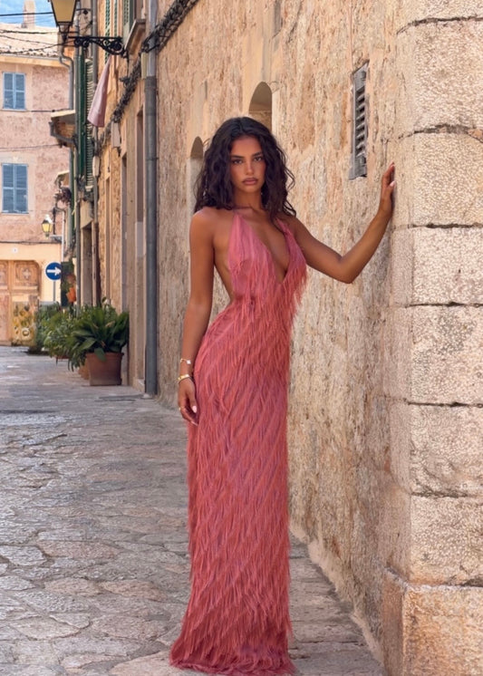 Jasook Noa Gown - Peach