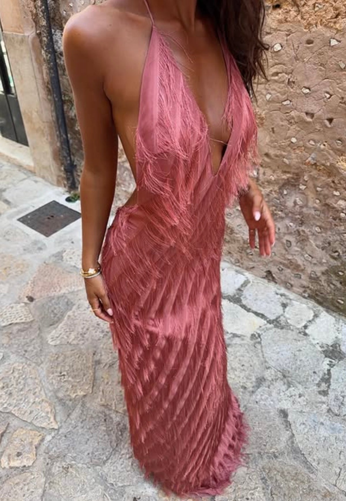 Jasook Noa Gown - Peach