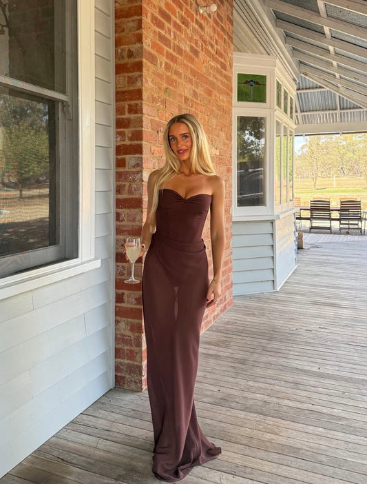 Natalie Rolt Verity Bustier & Allira Skirt - Espresso