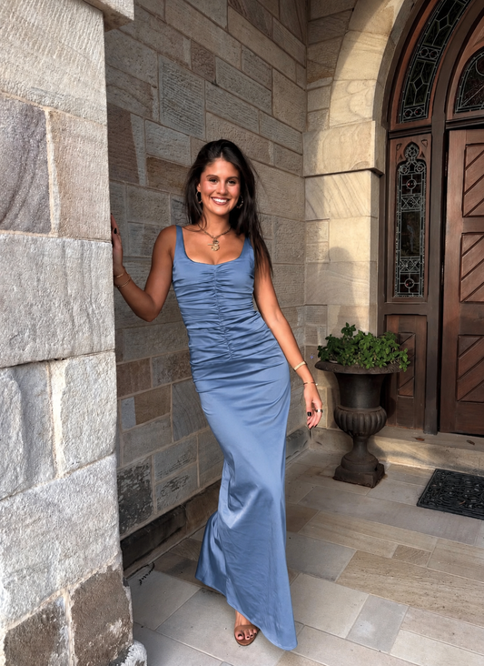 Ance Gria Atlein Gown - Blue