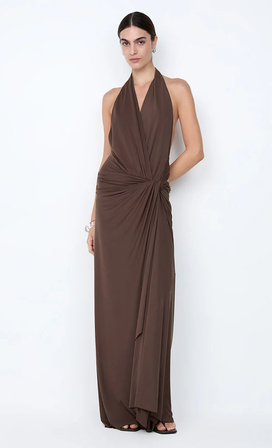 Bec + Bridge Clementine Twist Dress - Milk Chocolate