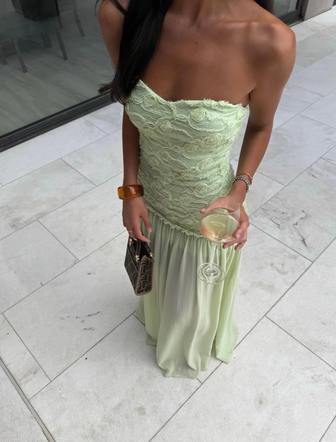 Jefre Sei Renata Gown - Mint