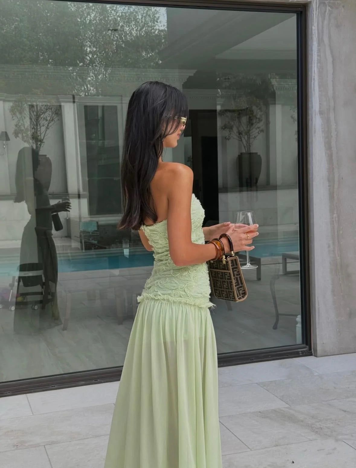 Jefre Sei Renata Gown - Mint