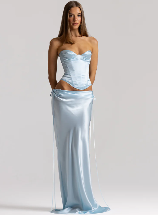 Natalie Rolt Elina Bustier & Evelyn Skirt - Ice Blue